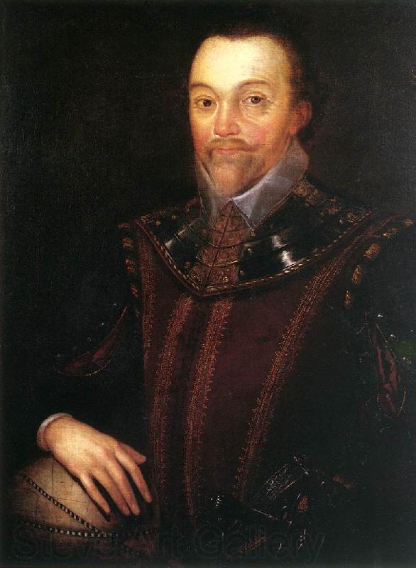 GHEERAERTS, Marcus the Younger Sir Francis Drake dfg Norge oil painting art